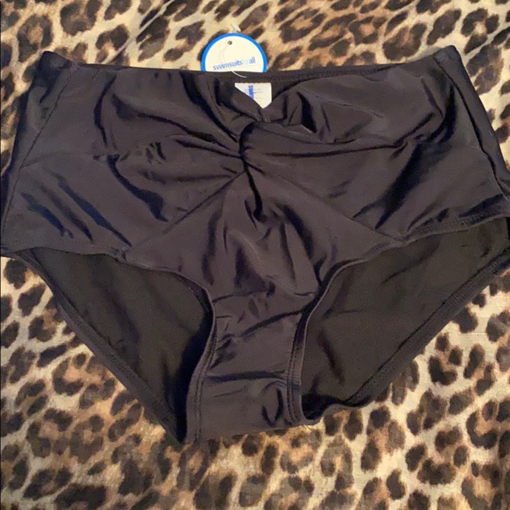 NWT Swimsuit for all twist Black bottoms SZ 8